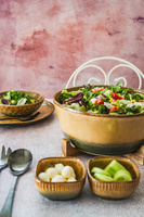 SERWIS OBIADOWY CERAMICZNY 18 ELEMENTÓW DLA 6 OSÓB GREEN OMBRE DESIGN