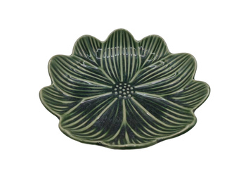 PÓŁMISEK CERAMICZNY HERBE 23 CM ZIELONY LIŚĆ  PÓŁMISEK MISKA DO SERWOWANIA