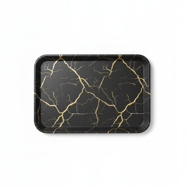 TACA KELNERSKA KUCHENNA CZARNA ANTYPOŚLIZGOWA Z TWORZYWA 41,5×30,5×2 CM