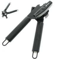 OTWIERACZ DO PUSZEK KONSERW I BUTELEK STALOWY CZARNY 2W1