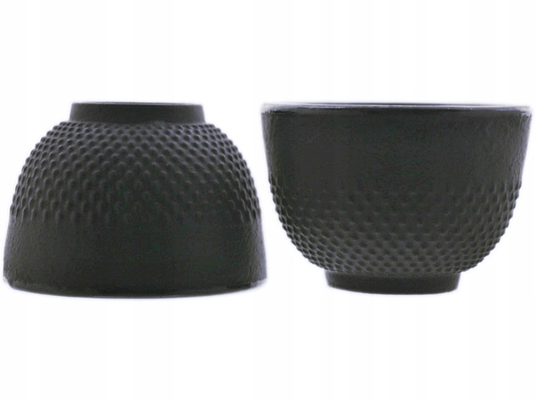 CZARKI ŻELIWNE 2 SZT ZESTAW ŻELIWNY DO HERBATY