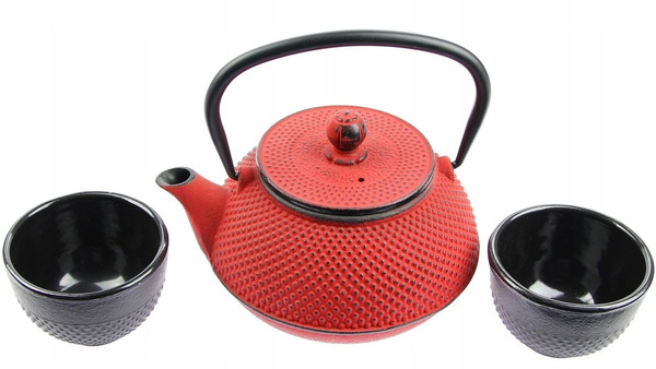 CZAJNIK 0,8L IMBRYK 2x CZARKI ZESTAW ŻELIWNY