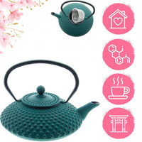 IMBRYK ZAPARZACZ ŻELIWNY Z SITKIEM DO ZIÓŁ HERBATY CZAJNIK 1.25 L ŻELIWO