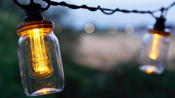 LAMPKI OGRODOWE ŻARÓWKI ŁAŃCUCH LED GIRLANDA 230V