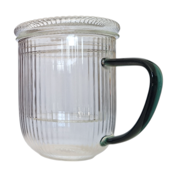 SZKLANKA KUBEK TERMICZNY 0,4L ZAPARZACZ SZKLANY DO PARZENIA HERBATY I ZIÓŁ