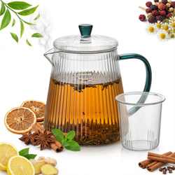 DZBANEK SZKLANY ZAPARZACZ DO HERBATY Z FILTREM 1L DZBANEK DO WODY SOKU KAWY