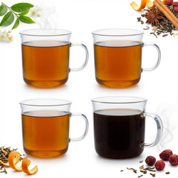 SZKLANKI DO KAWY HERBATY ZESTAW 4 szt 450ml