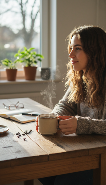 KUBKI DO KAWY HERBATY KUBEK ZESTAW 6 SZT BEŻOWO SZARE 350 ML Ø 9,5 CM