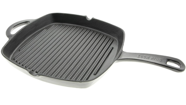 PATELNIA GRILLOWA ŻELIWNA SOLIDNA DO GRILLOWANIA