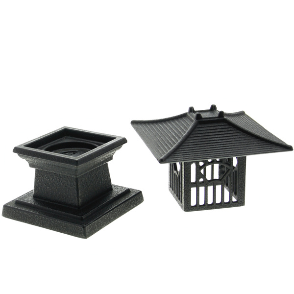 KOMINEK LED LAMPION LATARNIA ŻELIWNA LAMPA 3D Z OGNIEM RUCHOMYM PŁOMIEŃ