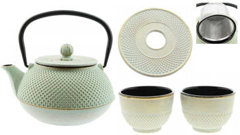 IMBRYK CZAJNIK ŻELIWNY 2x CZARKI ZESTAW NA PREZENT