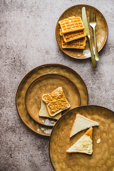 SERWIS OBIADOWY CERAMICZNY 18 ELEMENTÓW DLA 6 OSÓB GREEN OMBRE DESIGN