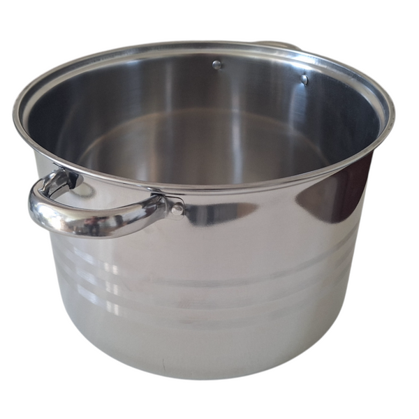 GARNEK STAL NIERDZEWNA 28 cm GAR 12,5L DO GASTRO Z POKRYWKA METALOWA