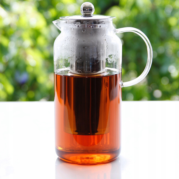 DZBANEK SZKLANY ZAPARZACZ DO HERBATY Z FILTREM
