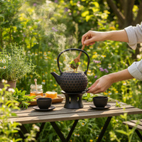 CZAJNIK ŻELIWNY IMBRYK PSZCZOŁKA 1,2 L ZAPARZACZ DO HERBATY + PODGRZEWACZ