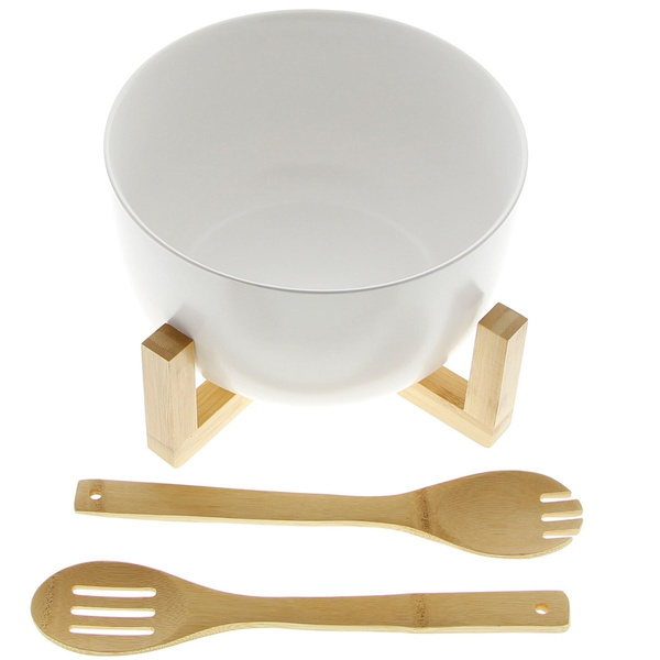 MISKA PÓŁMISEK PORCELANOWA SALATERKA BAMBUS