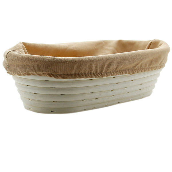 KOSZYK RATTAN FORMA DO CHLEBA 28 CM Z POKROWCEM WYRASTANIE GAROWANIE CIASTA