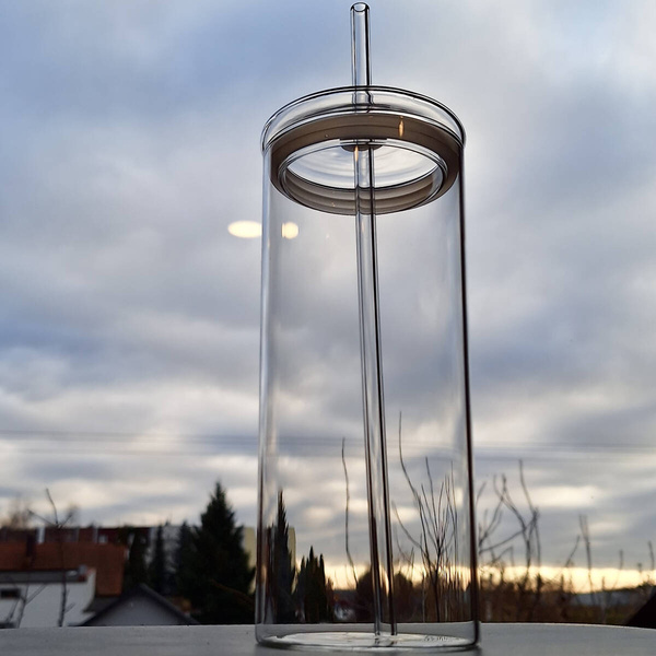 KUBEK BUTELKA SZKLANA BIDON ZE SŁOMKĄ 600ml SZKLANKA