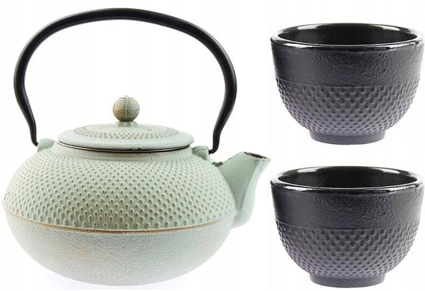 ZAPARZACZ ŻELIWNY 1,5L IMBRYK ZESTAW 2x CZARKI