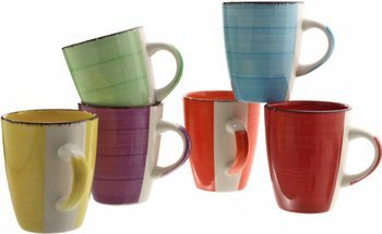 KUBKI CERAMICZNE KUBEK DO KAWY HERBATY ZESTAW 6