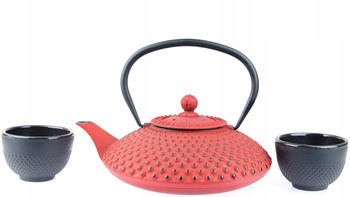 CZAJNIK 1,25L IMBRYK ZAPARZACZ 2x CZARKI ZESTAW