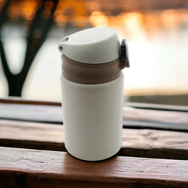 TERMOS KUBEK TERMICZNY PODRÓŻNY STALOWY 300ml BUTELKA DO WODY CIEPŁEJ MLEKA