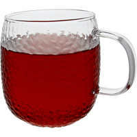 SZKLANKA KUBEK SZKLANA DO KAWY I HERBATY 333 ml 8.9 cm PRZEZROCZYSTY