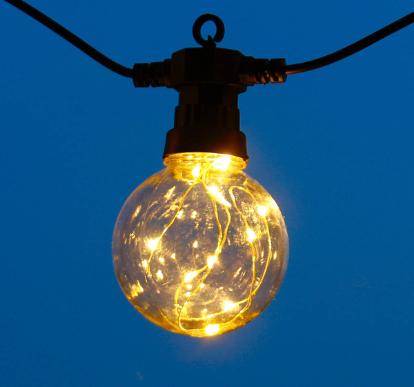 GIRLANDA ŻARÓWKAMI 100 LED Z GNIAZDEM DO ŁĄCZENIA