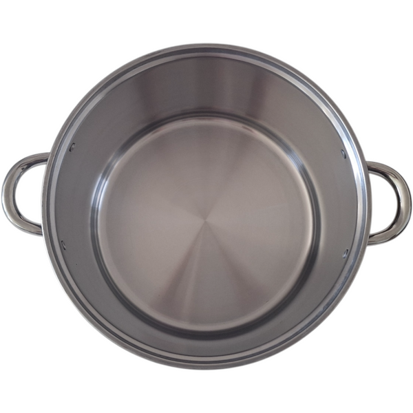 GARNEK STAL NIERDZEWNA 28 cm GAR 12,5L DO GASTRO Z POKRYWKA METALOWA