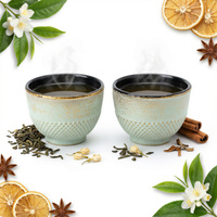 CZARKI ŻELIWNE 2x ZESTAW ŻELIWNY DO HERBATY