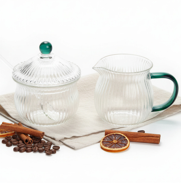 MLECZNIK CUKIERNICZKA ZESTAW CUKIERNICA POJEMNIK NA CUKIER DZBANUSZEK MLEKO