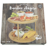 PATERA OBROTOWA BAMBUSOWA TALERZ DO SERWOWANIA