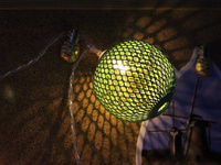 GIRLANDA LEDOWE LAMPKI KULE KOLOR COTTON METALOWE