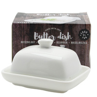 MASELNICZKA MINI POJEMNIK NA MASŁO PORCELANOWA