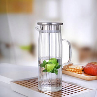 ŻAROODPORNY dzbanek borosilikatowy z pokrywą ZIMOWA HERBATA LA BANDE 1,2L