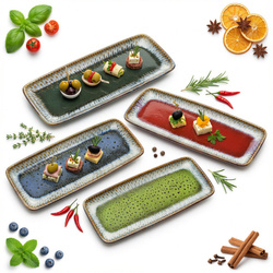 PATERA TALERZ PÓŁMISEK SALATERKA PROSTOKĄTNY CERAMICZNY 25 cm