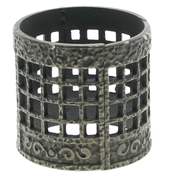 KOMINEK LED LAMPION LATARNIA ŻELIWNA LAMPA 3D Z OGNIEM RUCHOMYM PŁOMIEŃ