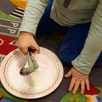 SZTUĆCE DLA DZIECI KOMPLET ZESTAW STAL ŁYŻECZKA WIDELEC NÓŻ ŁYŻKA 4 el.