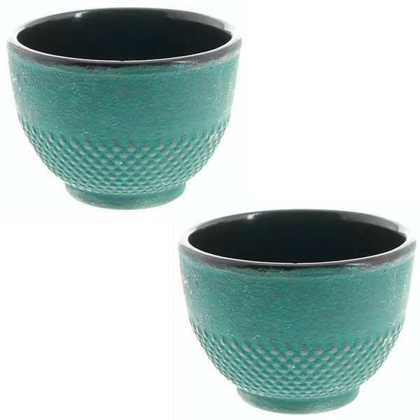 CZAJNIK ŻELIWNY 1,5L IMBRYK 4x CZARKI PODKŁADKA ZAPARCZ SITKO DO HERBATY