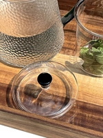 Żaroodporny szklany ZESTAW JACK zaparzacz + 2 szklanki ZIELONY