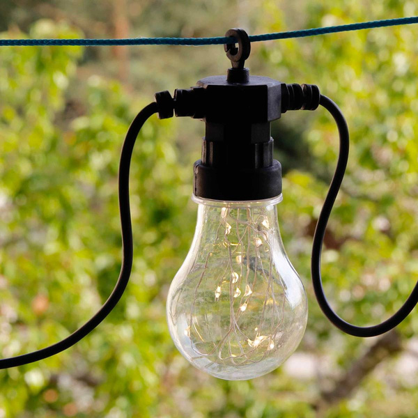 LAMPKI OGRODOWE ŻARÓWKI ŁAŃCUCH LED GIRLANDA 230V