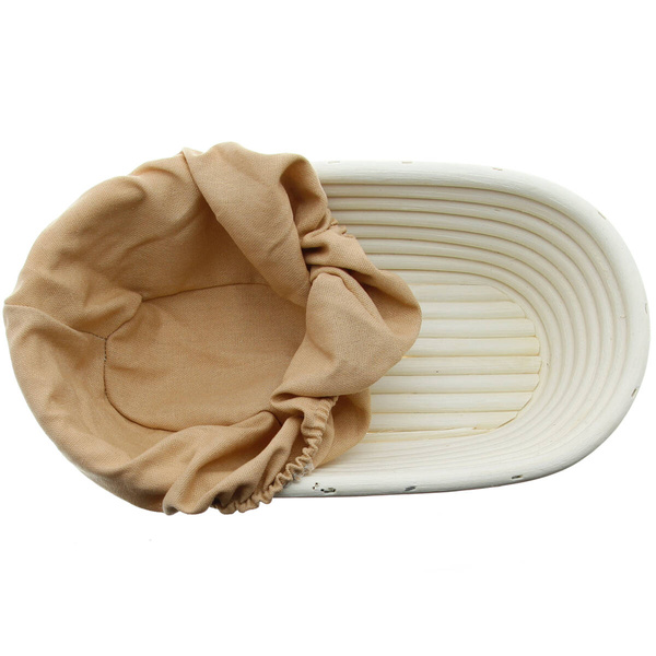 KOSZYK RATTAN FORMA DO CHLEBA 32 CM Z POKROWCEM WYRASTANIE GAROWANIE CIASTA