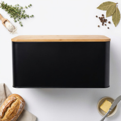 CHLEBAK POJEMNIK NA PIECZYWO CHLEB Z DESKĄ BAMBUS