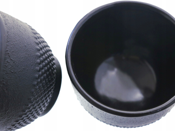 CZARKI ŻELIWNE 2 SZT ZESTAW ŻELIWNY DO HERBATY