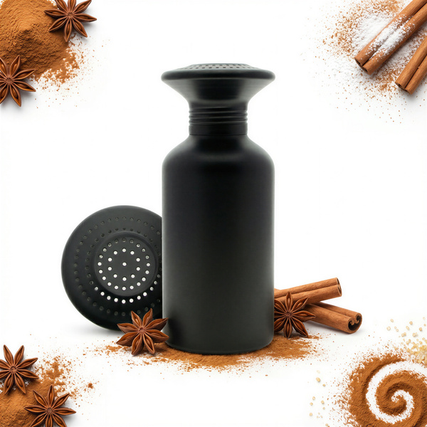 POJEMNIK Z SITKIEM DO CUKRU PUDRU POSYPEK CYNAMONU