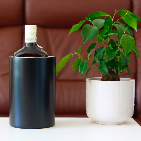 POJEMNIK NA LÓD 1,5L CZARNE WIADERKO NA BUTELKĘ