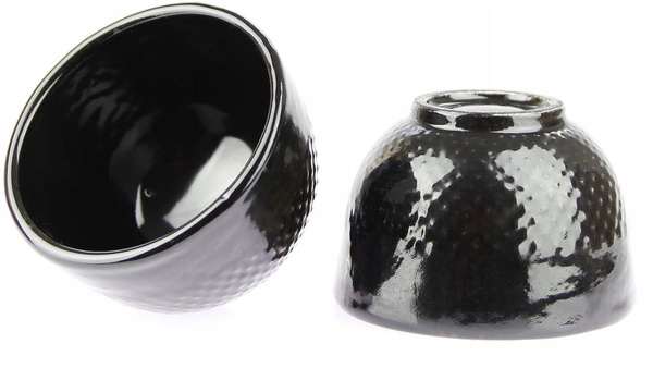 CZARKI ŻELIWNE 2 SZT ZESTAW ŻELIWNY DO HERBATY