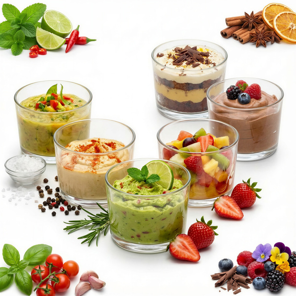 MISECZKI POJEMNIKI DO SOSU DIPÓW 6 szt ZESTAW