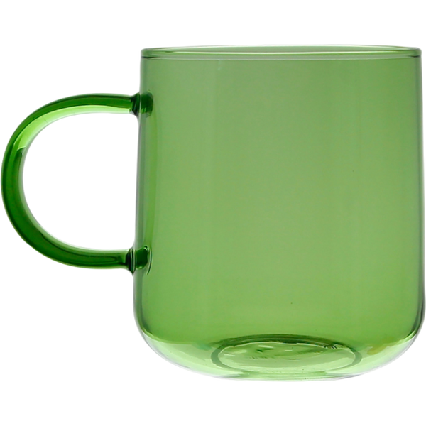 SZKLANKA SZKLANA KUBEK DO KAWY I HERBATY 310 ml. 8,7 cm ZIELONA