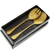 ŁYŻKI ŁYŻKA DO SAŁATEK ZESTAW IMITACJA ZŁOTA